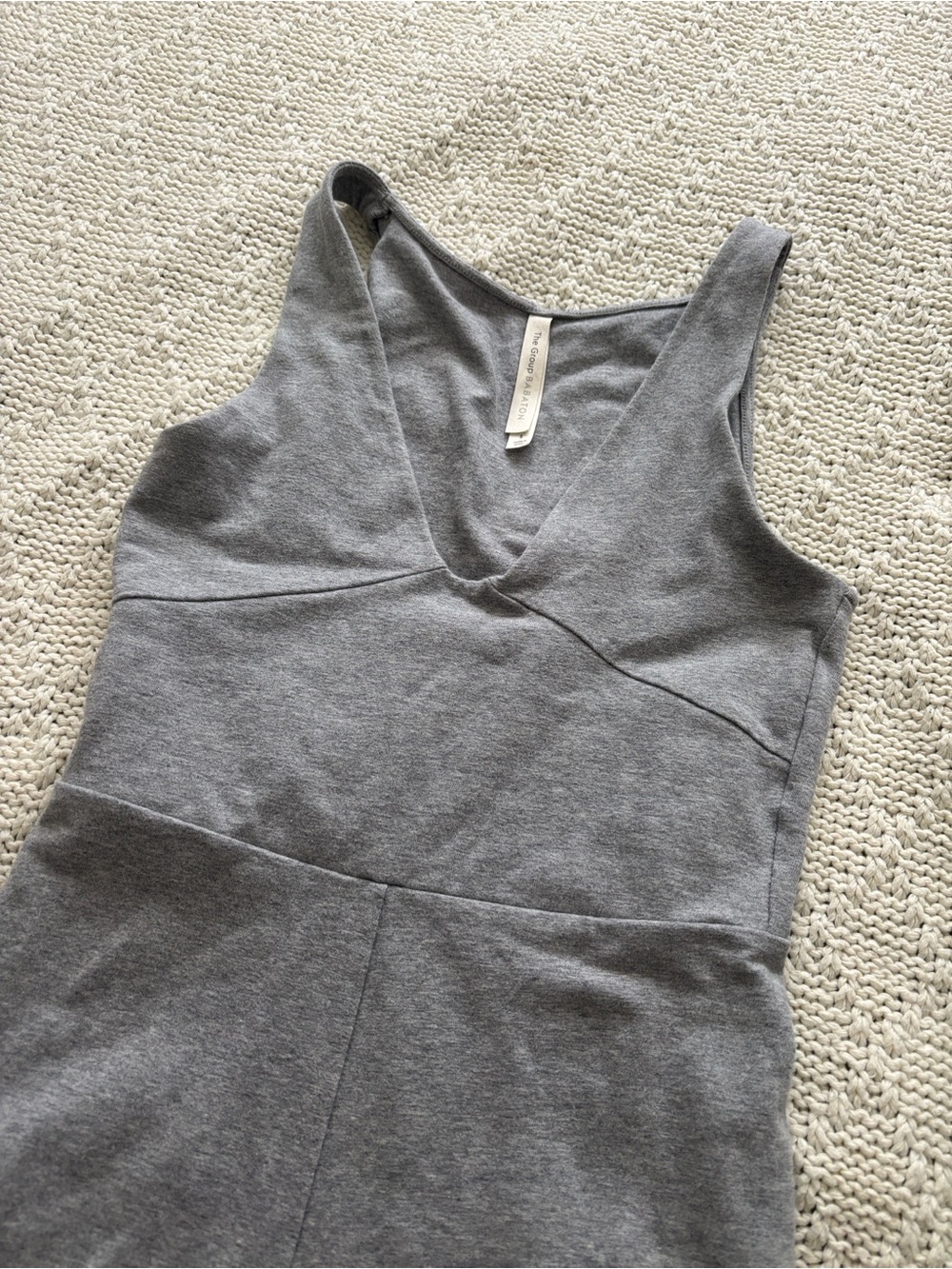 GREY BABATON BODYSUIT - S